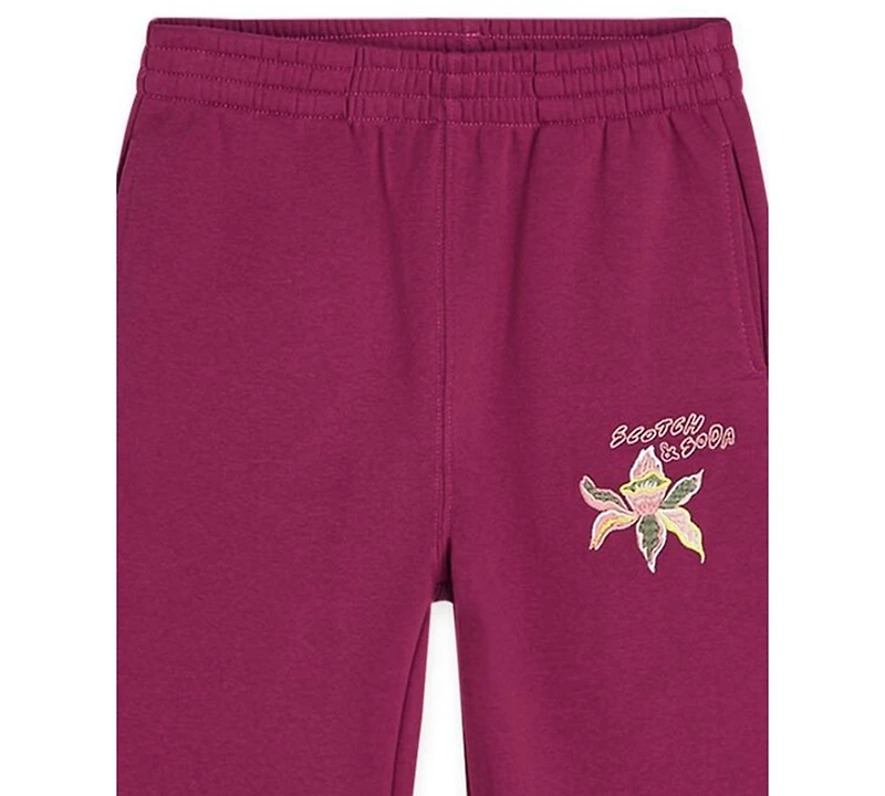 Scotch & Soda Girls Toddler 2T-4T Fleece Sweatshirt and Joggers, 2-Piece Set