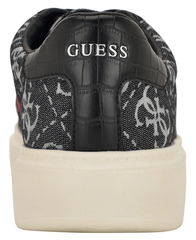 Guess Men's Caffen Branded Lace-Up Casual Sneakers