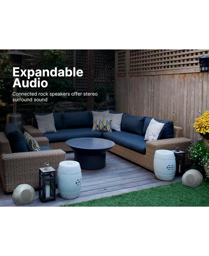 Emerson Ers-2000 Mini Pebbles Bluetooth Waterproof Outdoor Rock Speakers