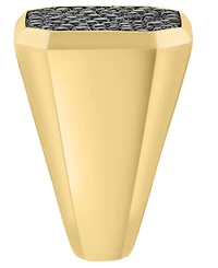 Effy Collection Men's Black Spinel Ring (1-5/8 ct. t.w.) in Gold over Silver