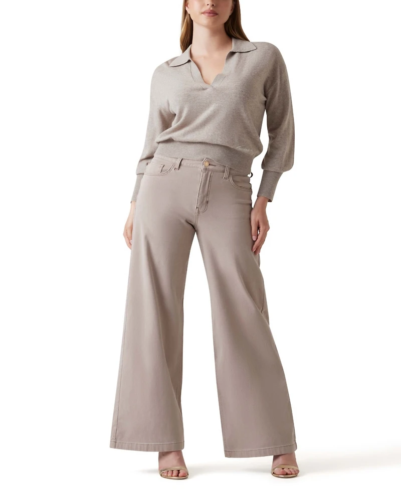 Guess Women's Bellagio High-Rise Wide Leg Pants