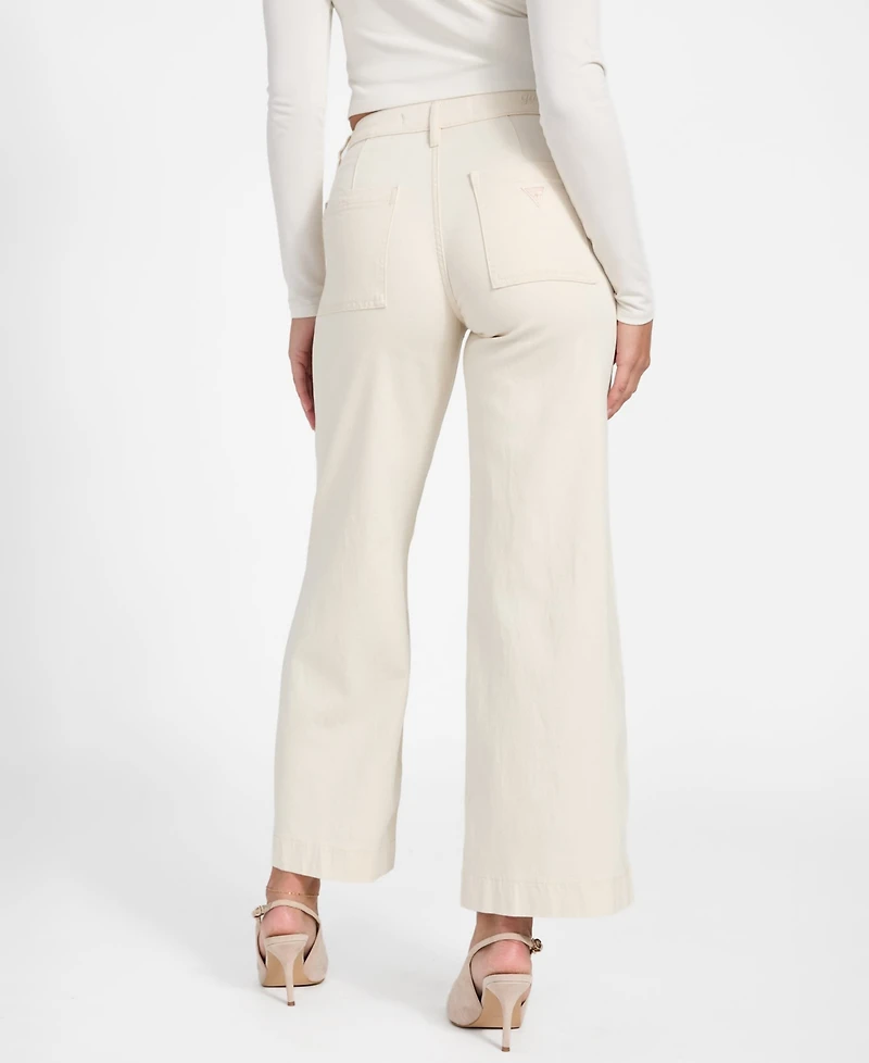 Guess Women's Wide Leg Stretch Denim Jeans