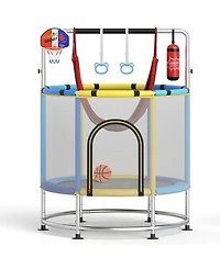 Sugift 55" Kids Trampoline Gift for for 3-6 Years Old Boys and Girls