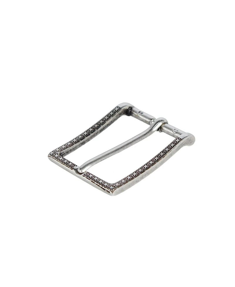 Trafalgar Men's 35mm Lasered Patterned Solid Brass Italian Harness Belt Buckle