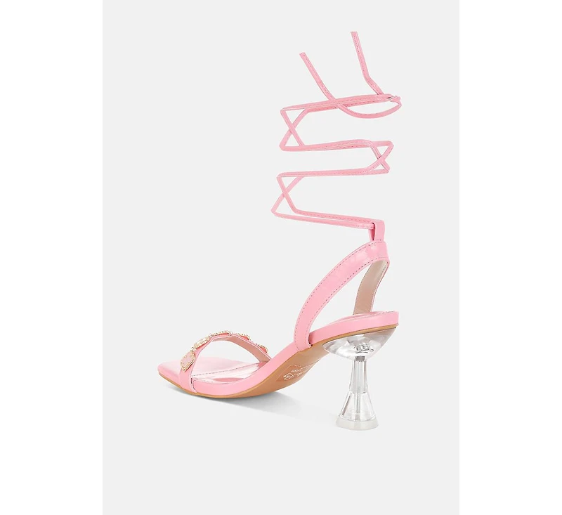 Ebina Charm Detail Spool Heels