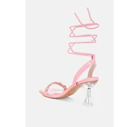 Ebina Charm Detail Spool Heels