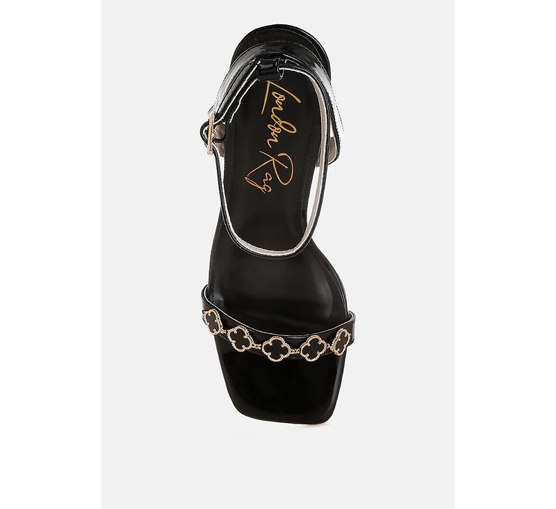 Ebina Charm Detail Spool Heels