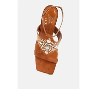 Warda Jeweled Shiny Stiletto Heels