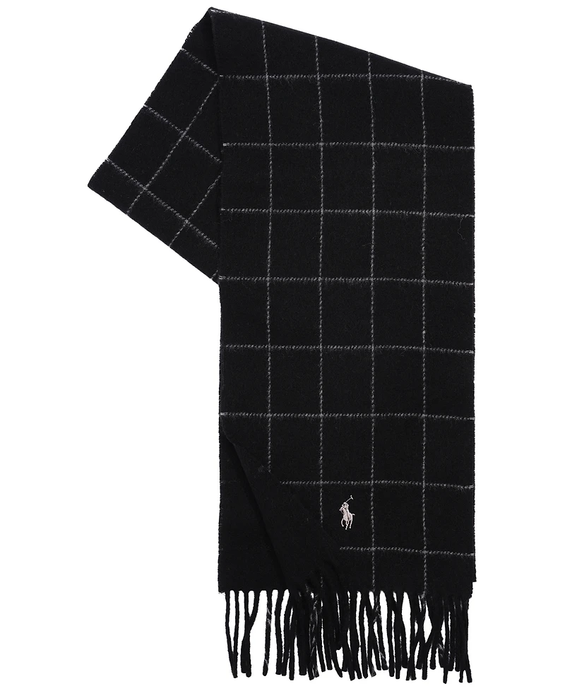 Polo Ralph Lauren Men's Reversible Windowpane Scarf