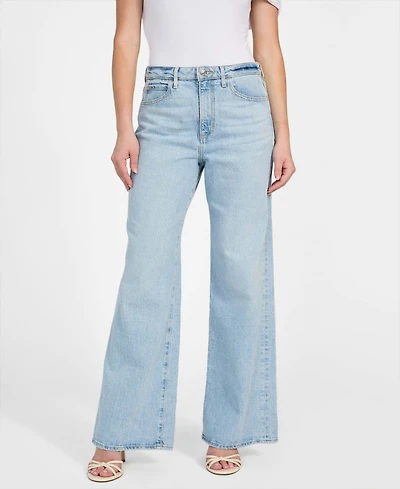 Guess Women's High-Rise Wide-Leg Jeans