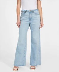 Guess Women's High-Rise Wide-Leg Jeans