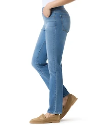 Gloria Vanderbilt Women's Amanda High-Rise Straight Pull-On Jeans
