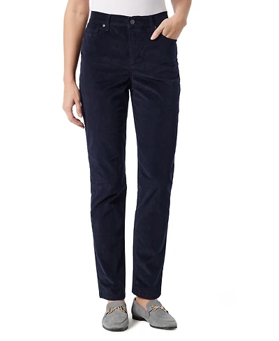 Gloria Vanderbilt Women's Amanda Cord Casual Pants, in Regular & Short
