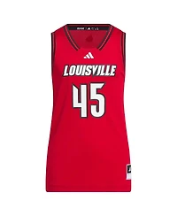 Adidas Big Boys and Girls 45 Red Louisville Cardinals Replica Swingman Jersey