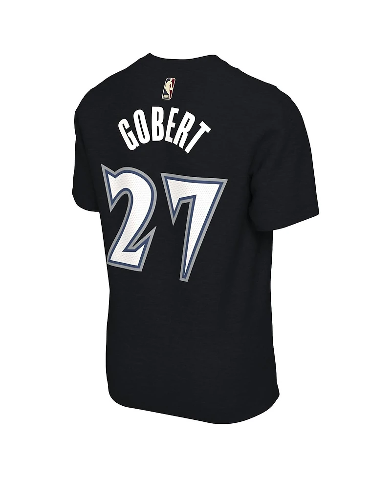 Nike Men's and Women's Rudy Gobert Black Minnesota Timberwolves Name Number T-Shirt