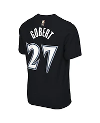 Nike Men's and Women's Rudy Gobert Black Minnesota Timberwolves Name Number T-Shirt