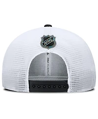 Fanatics Men's Black/White Philadelphia Flyers Authentic Pro Rink Lockup Adjustable Trucker Hat