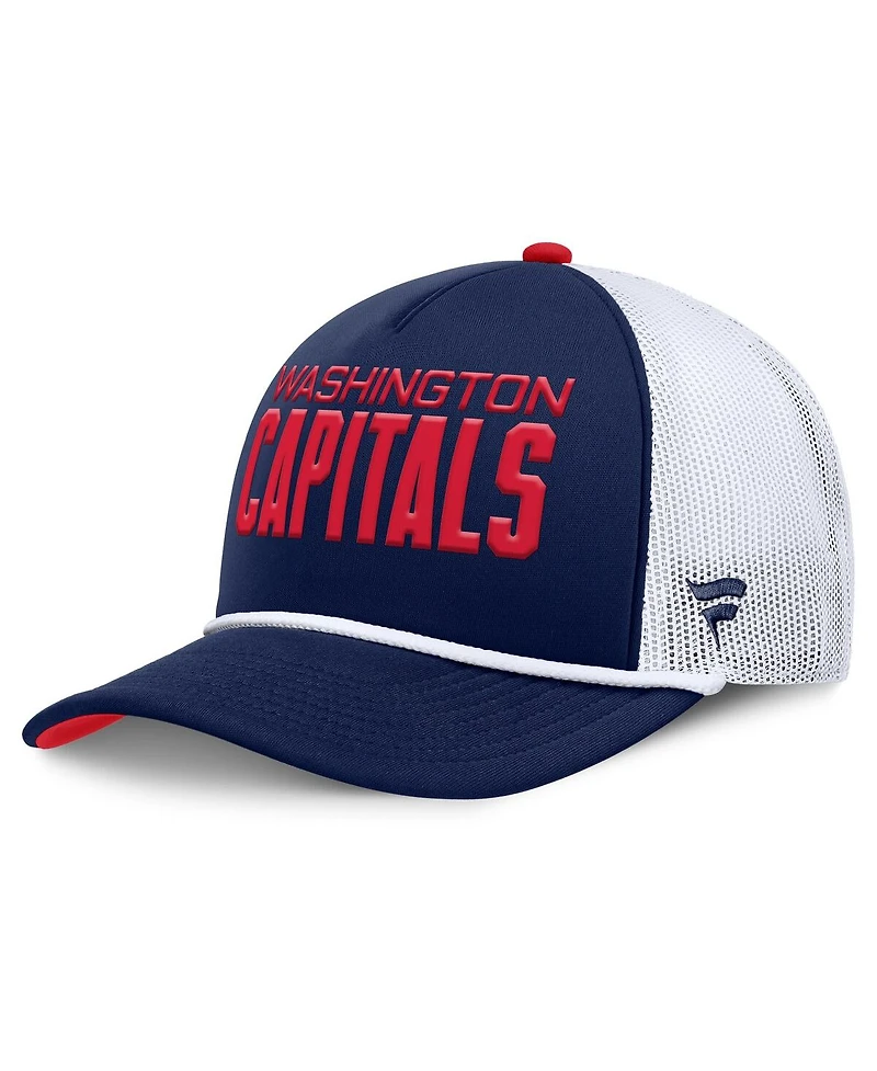 Fanatics Men's Navy/White Washington Capitals Authentic Pro Rink A-Frame Adjustable Hat
