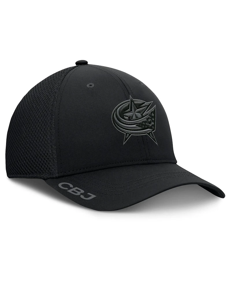 Fanatics Men's Black Columbus Blue Jackets Authentic Pro Road Flex Hat