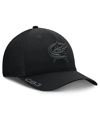 Fanatics Men's Black Columbus Blue Jackets Authentic Pro Road Flex Hat