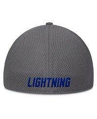 Fanatics Men's Gray Tampa Bay Lightning Clincher Team Stripes Flex Hat