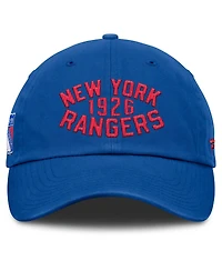 Fanatics Men's Blue New York Rangers Fundamentals Archer Adjustable Hat