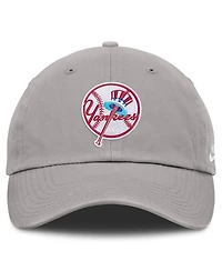 Nike Men's Gray New York Yankees Cooperstown Collection Club Adjustable Hat