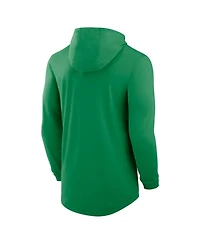 Nike Men's Green Oregon Ducks Legacy Tri-Blend Dri-fit Long Sleeve Hoodie T-Shirt