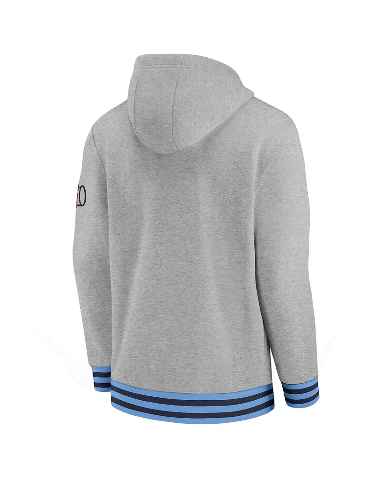 Nike Men's Heather Gray North Carolina Tar Heels Legacy Retro Pullover Hoodie