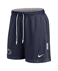 Nike Men's Navy/Gray Penn State Nittany Lions Courtside Standard Issue Dri-fit Reversible Shorts