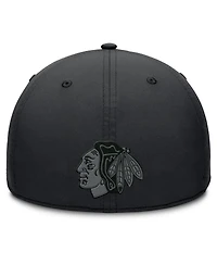 Fanatics Men's Black Chicago Blackhawks Authentic Pro Road Team Code Flex Hat