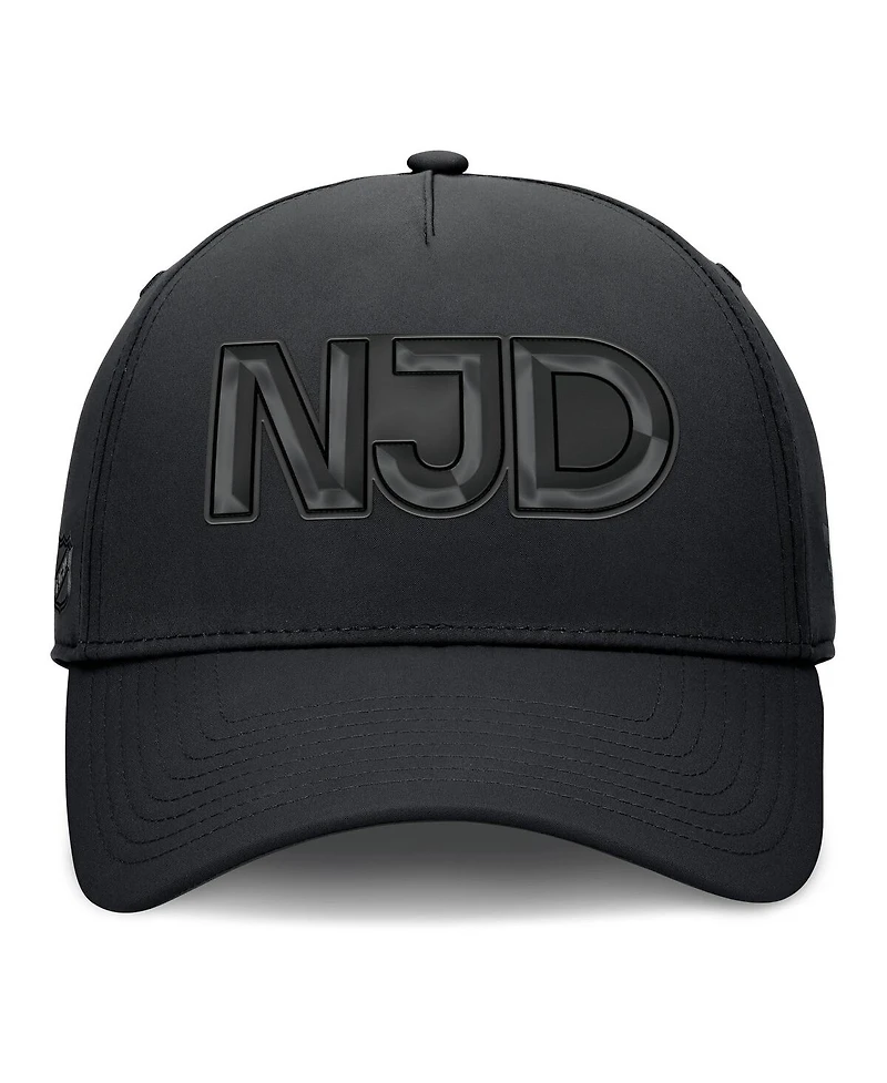 Fanatics Men's Black New Jersey Devils Authentic Pro Road Team Code Flex Hat