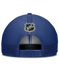 Fanatics Men's Blue Toronto Maple Leaf's Authentic Pro Home Ice Trucker Adjustable Hat