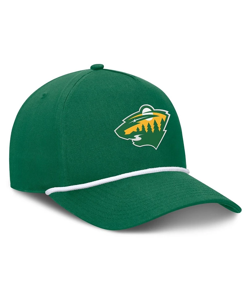 Fanatics Men's Kelly Green Minnesota Wild Alternate Authentic Pro A-Frame Adjustable Hat