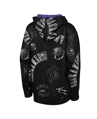 Outerstuff Big Boys and Girls Black Sacramento Kings Moving Violation Hoodie