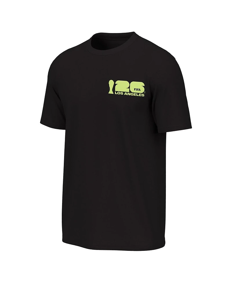 Outerstuff Men's Black 2026 Fifa World Cup Los Angeles Host City Poster Graphic T-Shirt