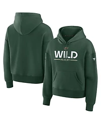 Fanatics Women's Green Minnesota Wild Authentic Pro Primary Pullover Hoodie