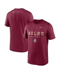 Nike Men's Garnet Florida State Seminoles 2025 Courtside Basketball Legend Dri-fit T-Shirt
