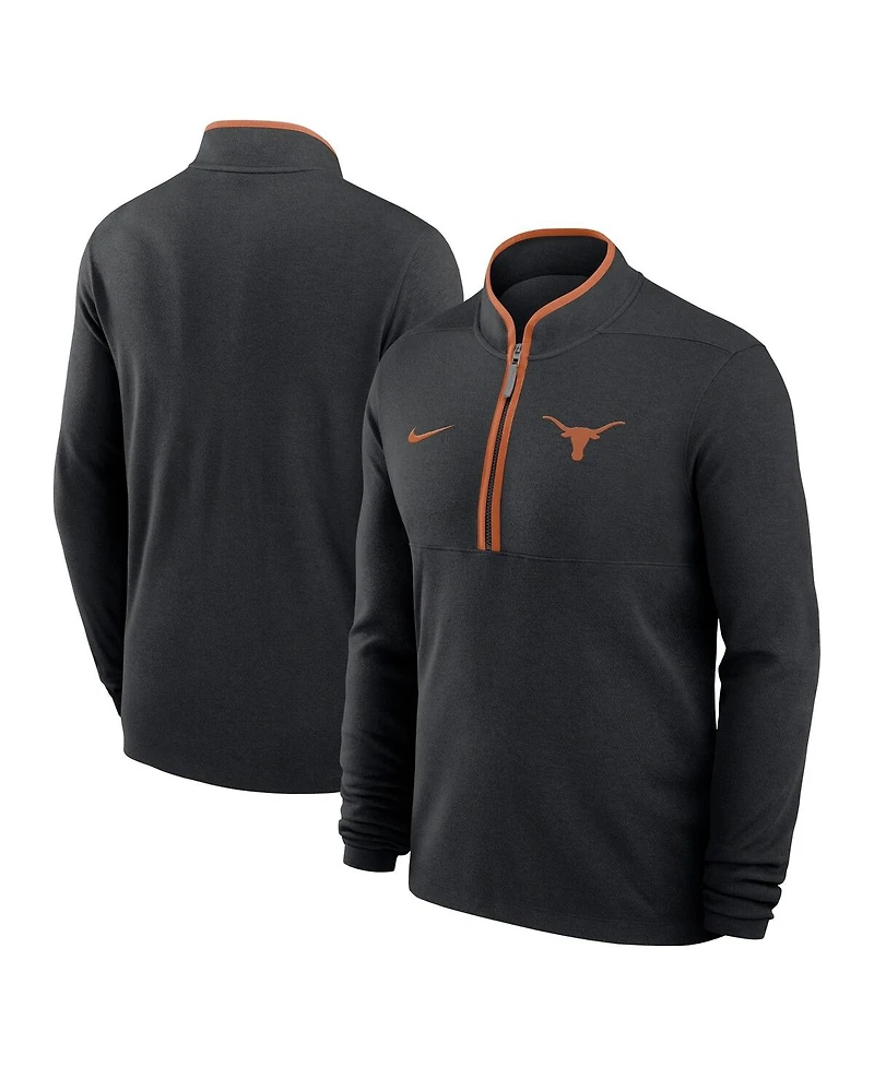 Nike Men's Texas Longhorns Courtside Victory Dri-fit Half-Zip Pullover Sweatshirt
