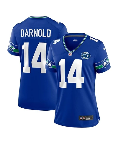 Nike Women's Sam Darnold Royal Seattle Seahawks Alternate 2 50th Season Game Jersey