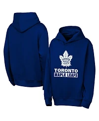 Outerstuff Big Boys and Girls Blue Toronto Maple Leaf's Back to Basics Hoodie