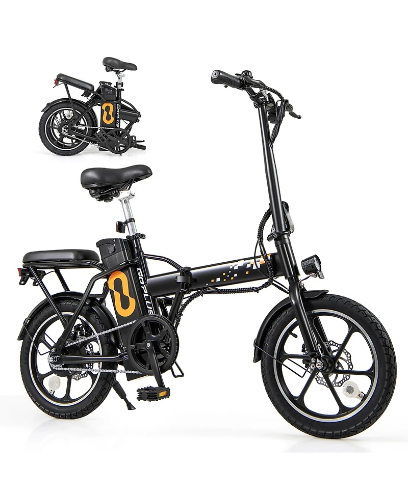 Sugift Folding Electric Bicycle with 500W Brushless Motor and Dual Disk Brakes