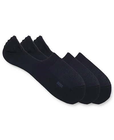 Hugo Boss Men's 3-Pack Low-Cut Soft Socks