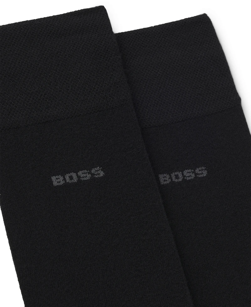 Hugo Boss Men's 2-Pack Solid Regular Length Socks