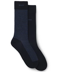 Hugo Boss Men's 2-Pack Stripe Design Socks