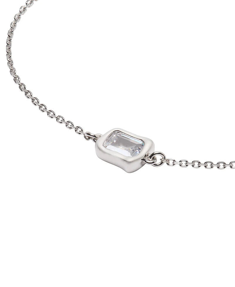 kate spade new york Cubic Zirconia Molten Glass Solitaire Bracelet (also in Silver-Tone)