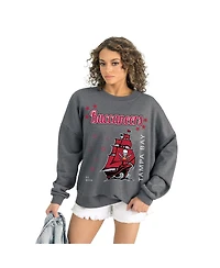 Gameday Couture Women's Gray Tampa Bay Buccaneers Ready to Rumble Premium Fleece Pullover Sweatshirt