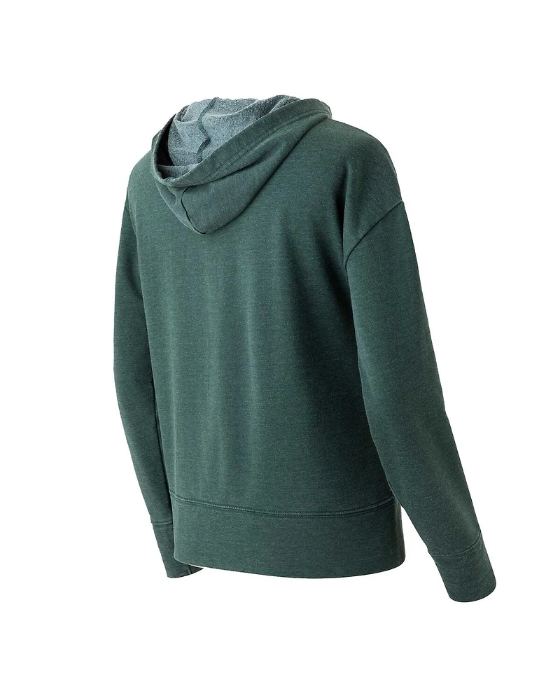 Concepts Sport Women's Green Miami Hurricanes Volley Long Sleeve Hoodie Top