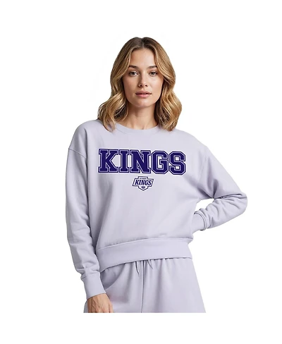 Concepts Sport Women's Light Purple Los Angeles Kings Tonal Pullover Sweatshirt