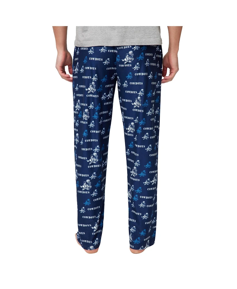 Concepts Sport Men's Navy Dallas Cowboys Retro Mosaic Allover Print Knit Pants